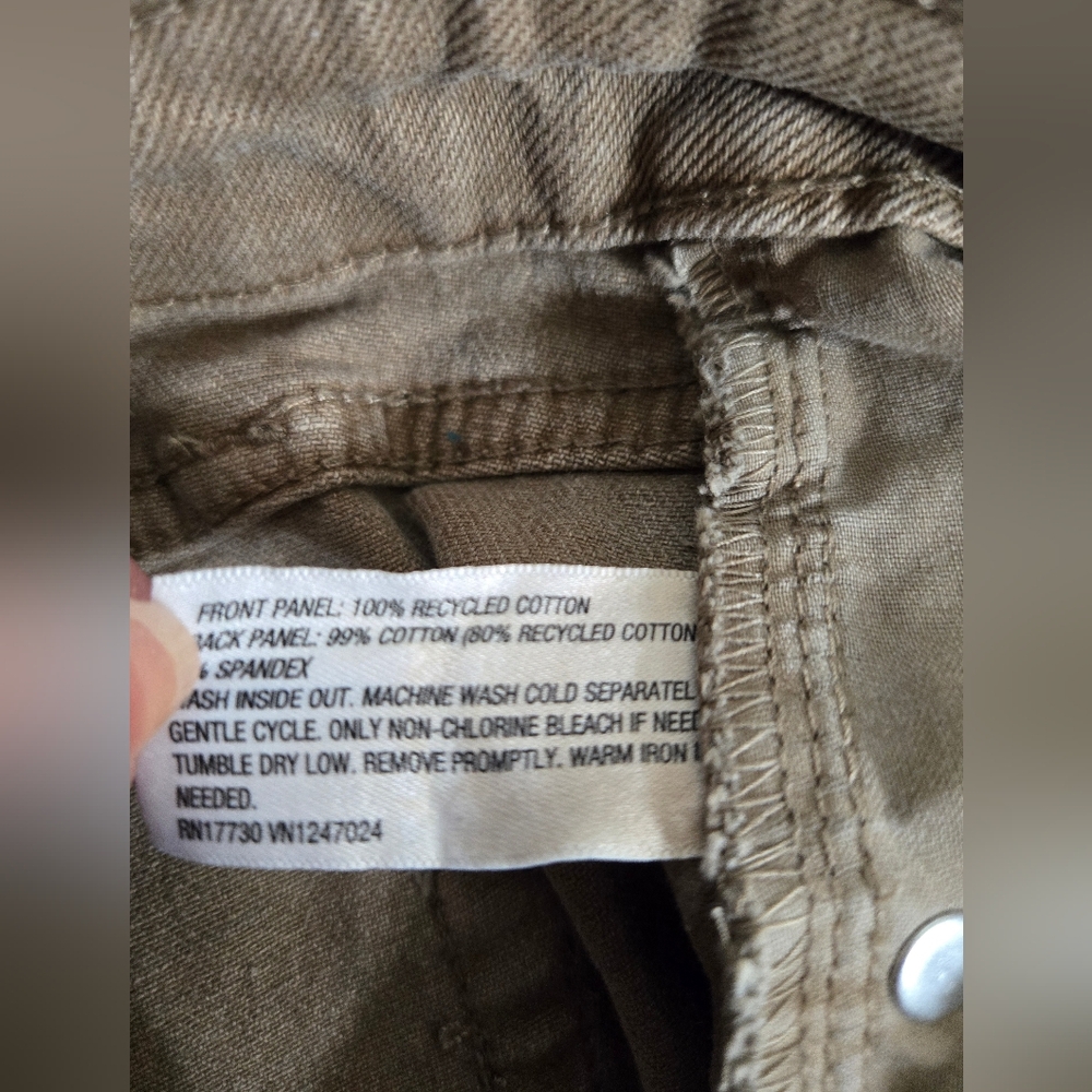 Light Brown Wash Distressed Denim Jeans, High Rise, Straight, Size 8, New W/Tags - Picture 13 of 14